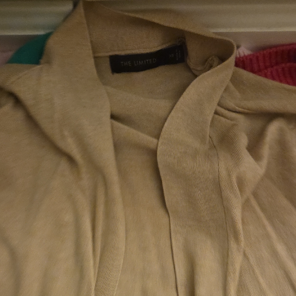 The Limited Beige Knit Cardigan